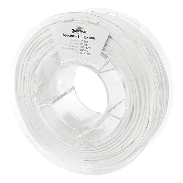 ⁨Spectrum 3D filament, S-Flex 90A, 1,75mm, 250g, 80261, polar white⁩ at Wasserman.eu