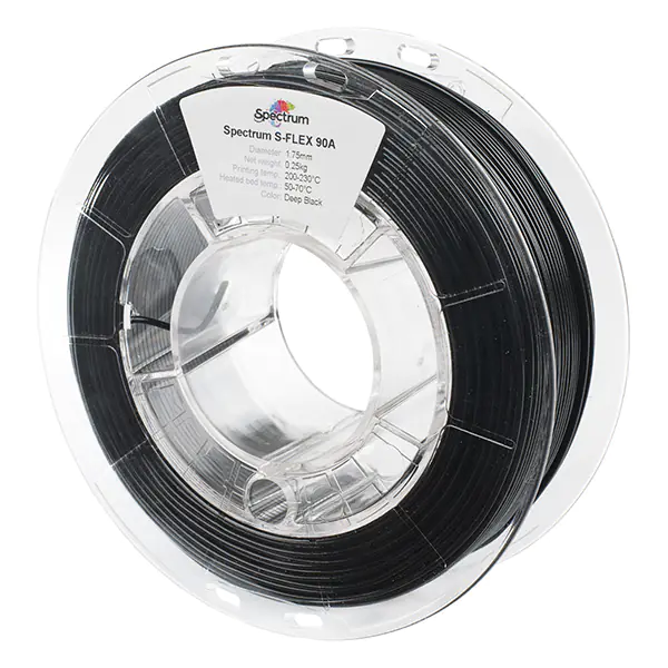 ⁨Spectrum 3D filament, S-Flex 90A, 1,75mm, 250g, 80262, deep black⁩ w sklepie Wasserman.eu