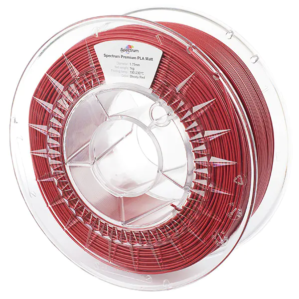 ⁨Spectrum 3D filament, PLA Matt, 1,75mm, 1000g, 80240, bloody red⁩ w sklepie Wasserman.eu