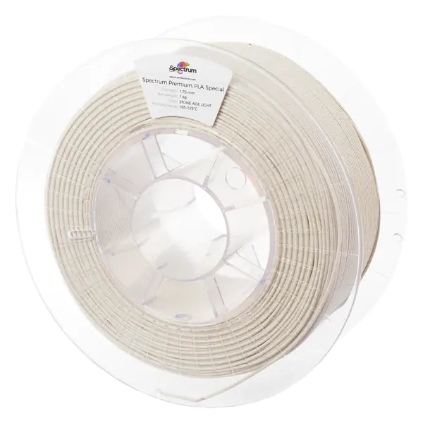 ⁨Spectrum 3D filament, PLA Stone Age, 1,75mm, 1000g, 80074, light grey⁩ at Wasserman.eu