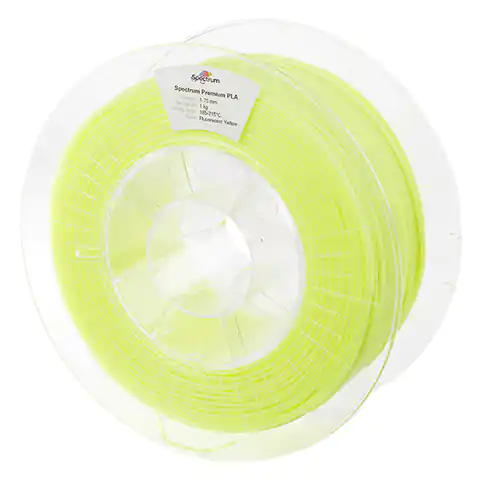 ⁨Spectrum 3D filament, Premium PLA, 1,75mm, 1000g, 80017, fluorescent yellow⁩ at Wasserman.eu