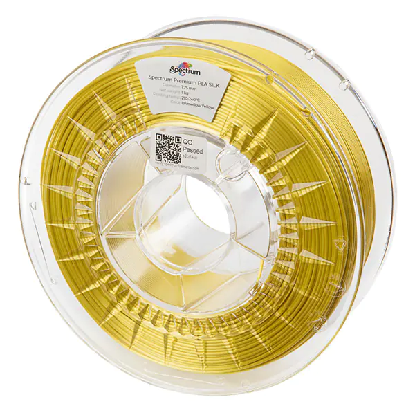 ⁨Spectrum 3D filament, PLA Silk, 1,75mm, 1000g, 80267, unmellow yellow⁩ w sklepie Wasserman.eu