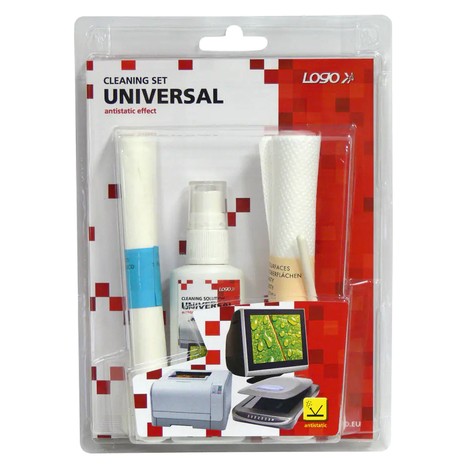 ⁨Cleaners universal set, spray 50ml, 10 napkins, 3 applicators, Logo⁩ at Wasserman.eu