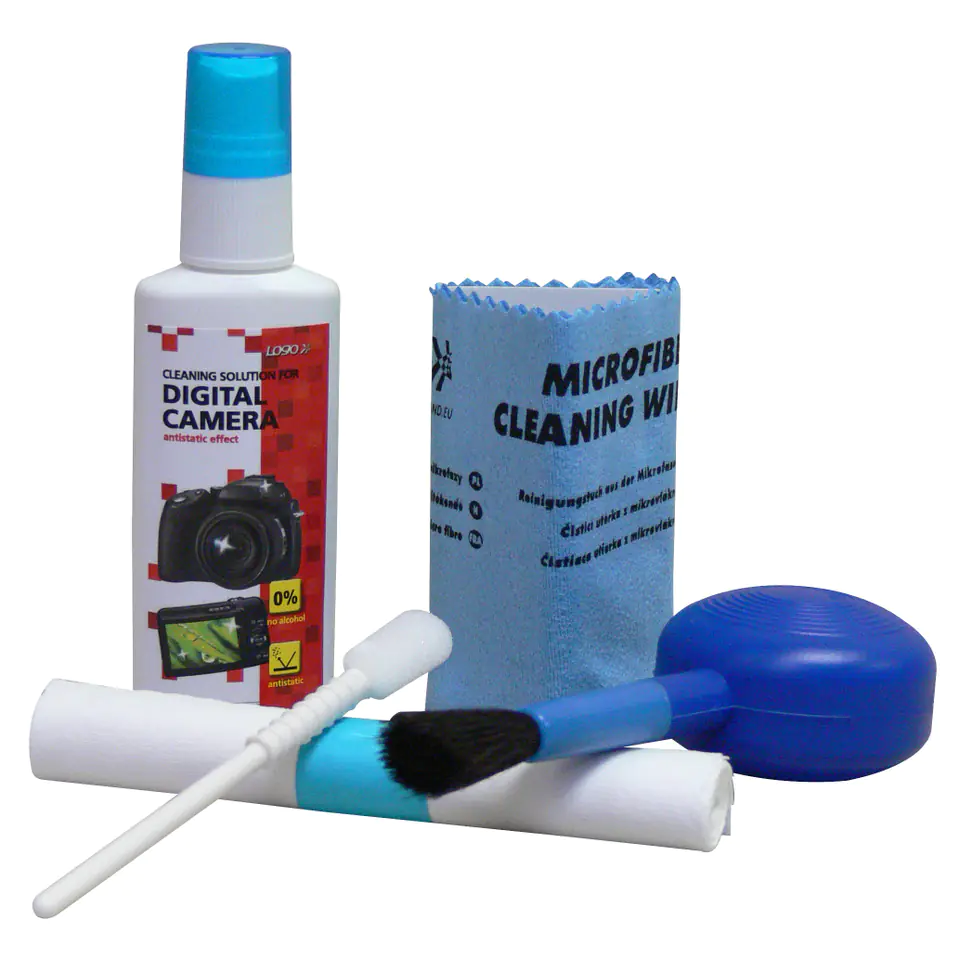 ⁨Cleaners set, for digital camera and camcorder, spray 50ml, microcloth, 5, pear for blowing,⁩ at Wasserman.eu