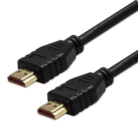 ⁨Video Kabel HDMI M - HDMI M, HDMI 2.1 - Ultra High Speed, 1m, pozłacane złącza, czarny, 8K@60Hz, 48Gb/s⁩ w sklepie Wasserman.eu