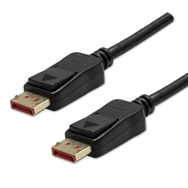 ⁨Video Kabel DisplayPort M - DisplayPort M, DP v 1.4, 2m, pozłacane złącza, czarny, 8K@60Hz, 32,4Gb/s⁩ w sklepie Wasserman.eu