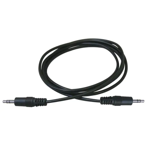 ⁨Audio Kabel Jack (3,5mm) M - Jack (3,5mm) M, 1.5m, czarny⁩ w sklepie Wasserman.eu