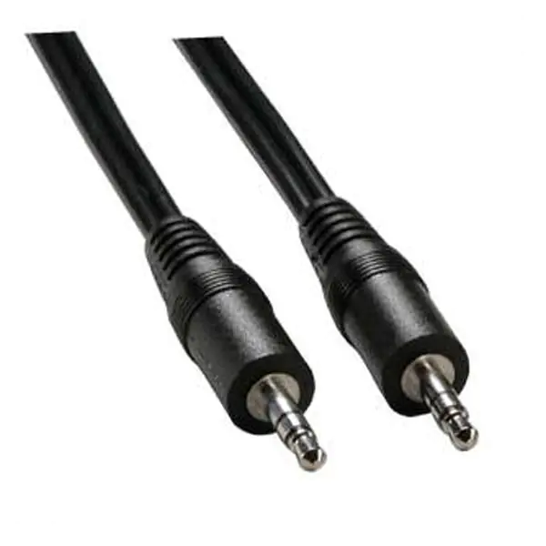 ⁨Audio Cable Jack (3,5mm) M - Jack (3,5mm) M, 1.5m, Black, Logo⁩ at Wasserman.eu
