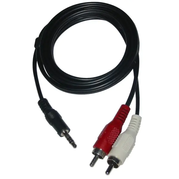 ⁨Audio Jack Cable (3,5mm) M - 2x CINCH M, 3m, black⁩ at Wasserman.eu