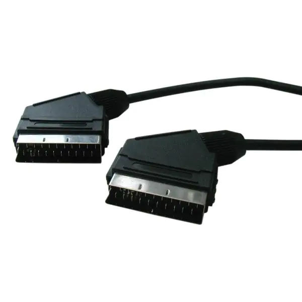 ⁨Video Kabel SCART M - SCART M, 5m, czarna, EOL⁩ w sklepie Wasserman.eu