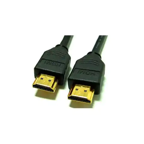 ⁨Video Kabel HDMI M - HDMI M, HDMI 1.4 - High Speed with Ethernet, 1m, pozłacane złącza, czarna⁩ w sklepie Wasserman.eu