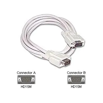 ⁨Video Kabel VGA (D-Sub) (M) - VGA (D-Sub) (M), 2m, szary⁩ w sklepie Wasserman.eu