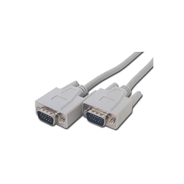 ⁨Video Kabel VGA (D-Sub) (M) - VGA (D-Sub) (M), 2m, szary, Logo blistr⁩ w sklepie Wasserman.eu