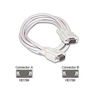 ⁨Video Kabel VGA (D-Sub) (M) - VGA (D-Sub) (M), 3m, szary⁩ w sklepie Wasserman.eu