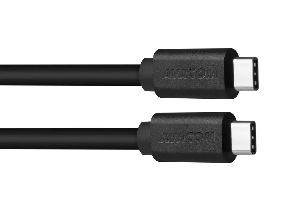 ⁨Avacom USB kabel (3.1), USB C (M) - USB C (M), 1m, czarny, blistr, max. 5Gbps⁩ w sklepie Wasserman.eu