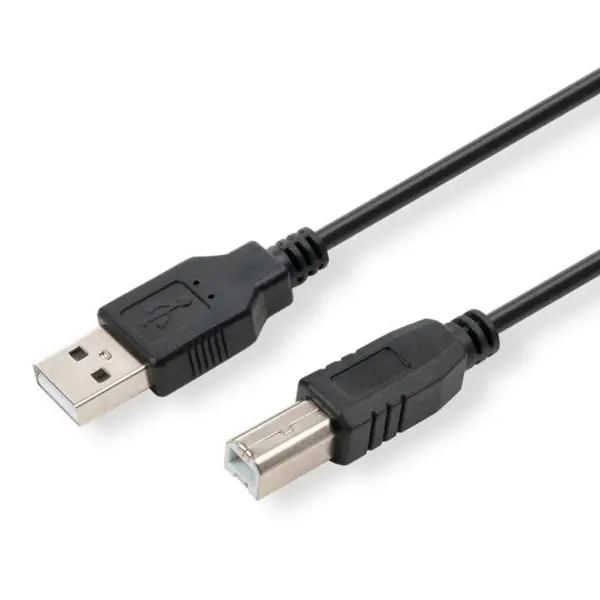 ⁨USB logo cable (2.0), USB A M - 1.8m, black⁩ at Wasserman.eu