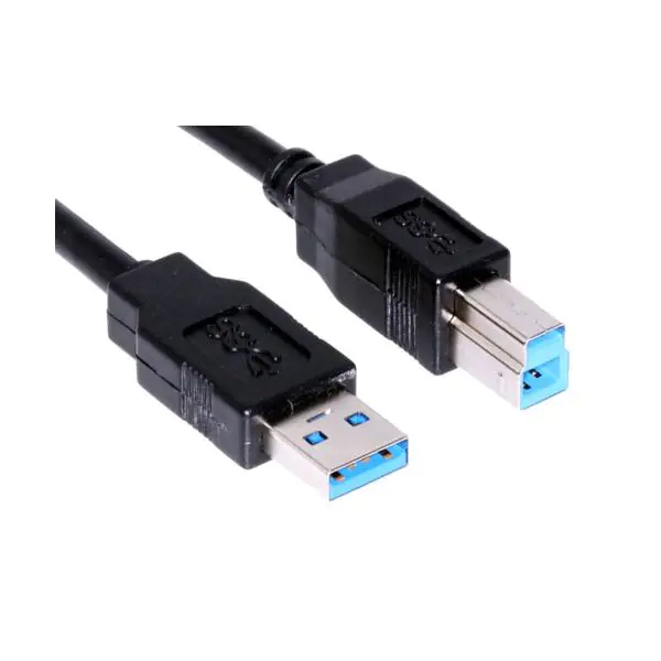 ⁨USB kabel (3.0), USB A M - USB 3.0 B (M), 1.8m, czarny⁩ w sklepie Wasserman.eu