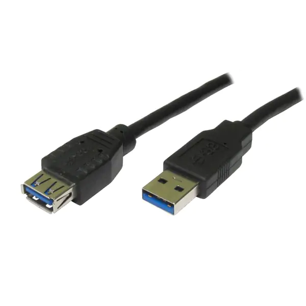 ⁨Logo Przedłużacz USB (3.0), USB A M - USB A F, 1.8m, czarna, blistr⁩ w sklepie Wasserman.eu