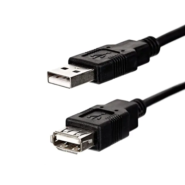 ⁨Logo Economy Przedłużacz USB (2.0), USB A M - USB A F, 3m, czarny⁩ w sklepie Wasserman.eu