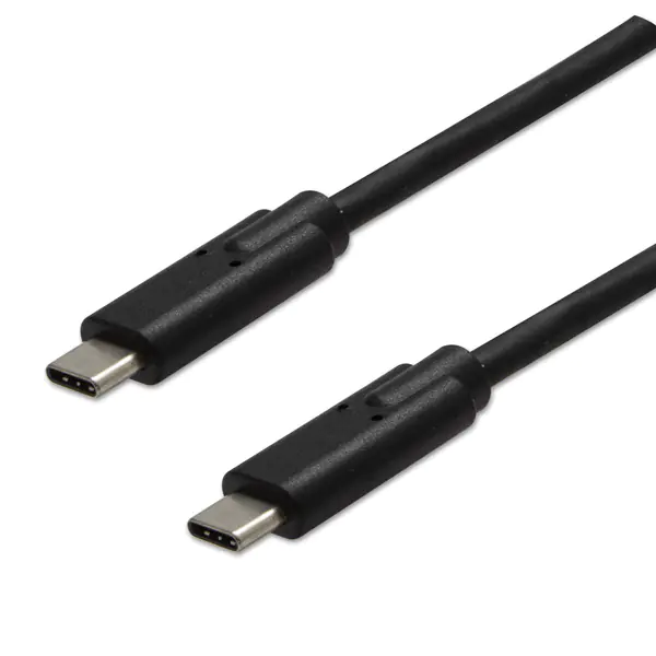 ⁨USB kabel (3.2 gen 2), USB C (M) - USB C (M), 1m, 10 Gb/s, 5V/3A, czarny, EOL⁩ w sklepie Wasserman.eu