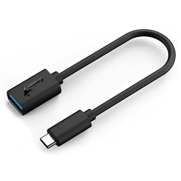 ⁨USB redukcja, (3.0), USB C (M) - USB A F, czarna, Genius USB 3.0, do 5Gbps⁩ w sklepie Wasserman.eu