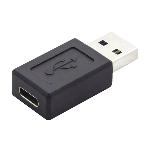 ⁨USB redukcja, (3.0), USB A M - USB C (F), czarna, plastic bag tworzywo, 5 Gbps⁩ w sklepie Wasserman.eu