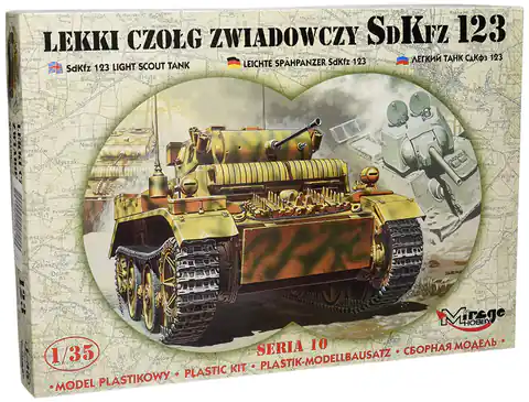 ⁨Model do sklejania Lekki czołg zwiadowczy SDKFZ 123⁩ w sklepie Wasserman.eu
