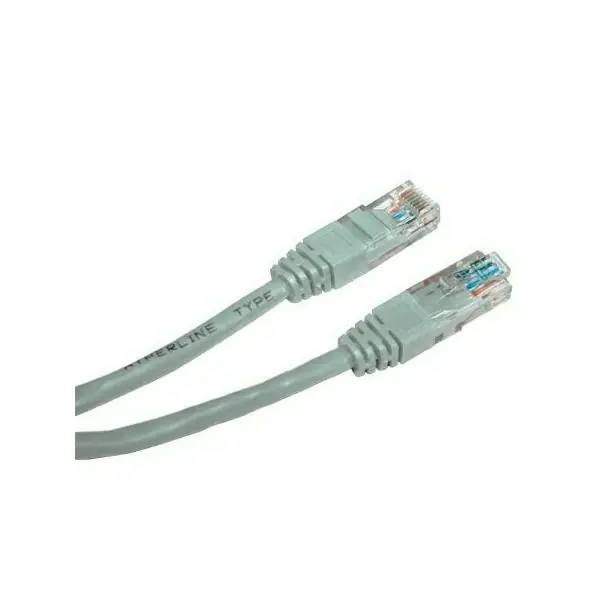 ⁨Przewód LAN UTP crossover patchcord, Cat.5e, RJ45 M - RJ45 M, 1 m, nieekranowany, krzyżowy, szary, do połączenia 2 PC economy, EOL⁩ w sklepie Wasserman.eu