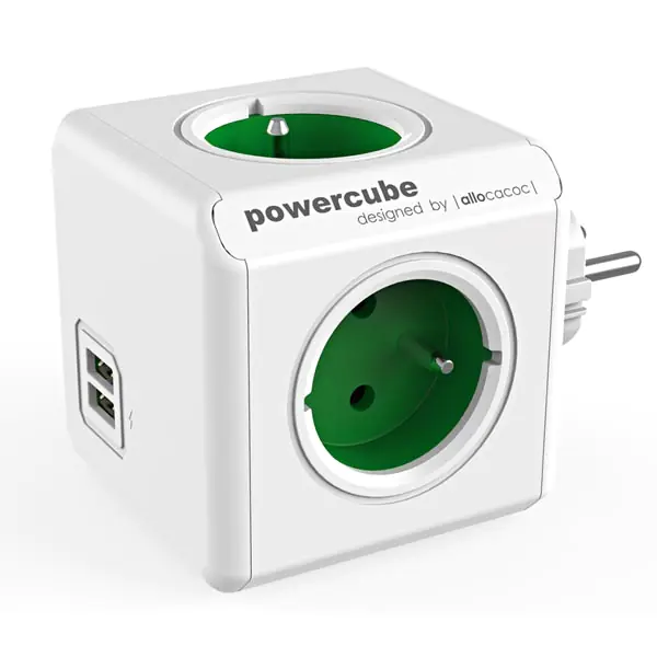 ⁨PowerCube Original USB 2202GN/FROUPC Green⁩ at Wasserman.eu
