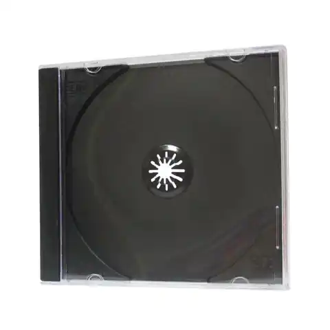 ⁨Box na 1 szt. CD, czarny, cienki, 5,2mm, 200-pack, cena za 1 sztukę⁩ w sklepie Wasserman.eu