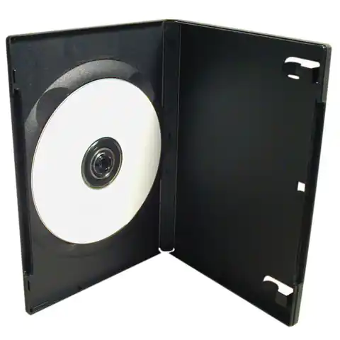 ⁨Box na 1 szt. DVD, czarny, slim, 9mm, 100-pack, cena za 1 sztukę⁩ w sklepie Wasserman.eu