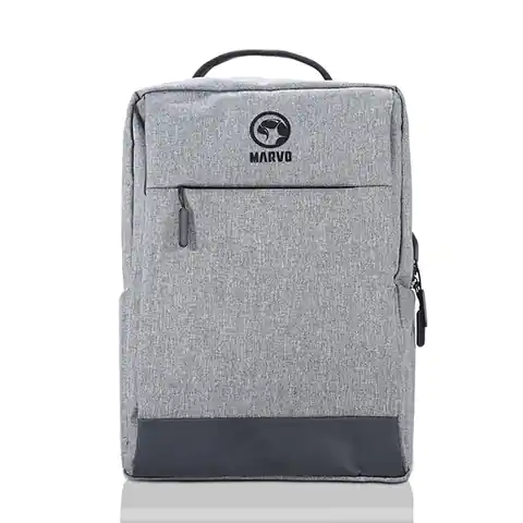 ⁨Notebook backpack 15.6", BA-03, grey, nylon, USB charging port, Marvo⁩ at Wasserman.eu