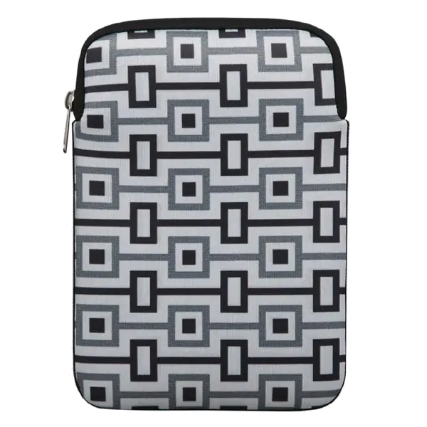 ⁨Tablet packaging 10.1", Geometric, white, neoprene⁩ at Wasserman.eu