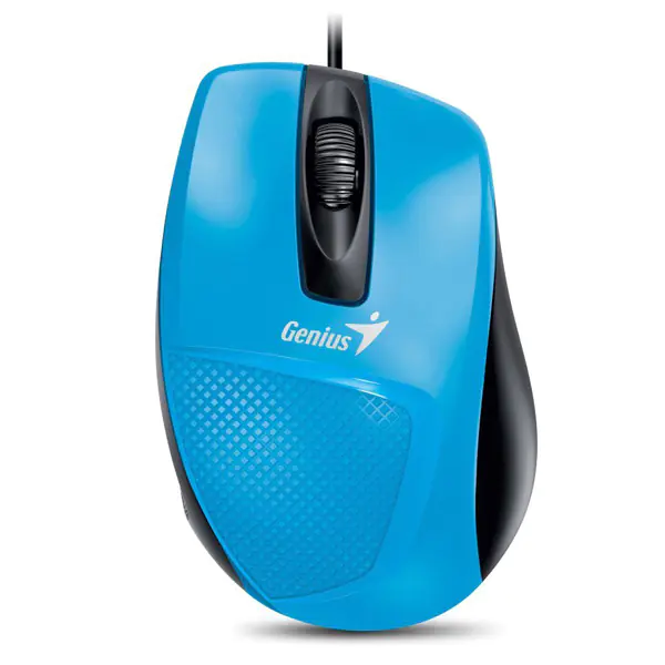 ⁨Mysz przewodowa, Genius DX-150X, niebieska, optyczna, 1000DPI⁩ w sklepie Wasserman.eu