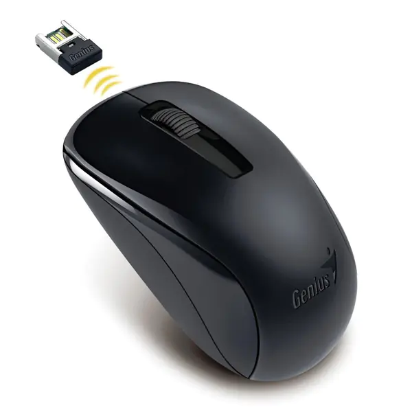 ⁨Mysz bezprzewodowa, Genius NX-7005, czarna, optyczna, 1200DPI⁩ w sklepie Wasserman.eu