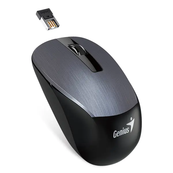⁨Mysz bezprzewodowa, Genius NX-7015, szara, optyczna, 1600DPI⁩ w sklepie Wasserman.eu