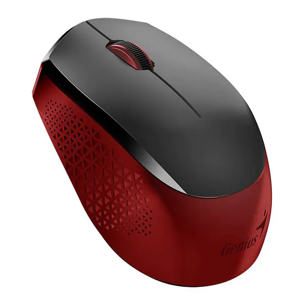 ⁨Genius Mouse NX-8000S, 1600DPI, 2.4 [GHz], optical, 3 kl., wireless USB, black-red, AA⁩ at Wasserman.eu