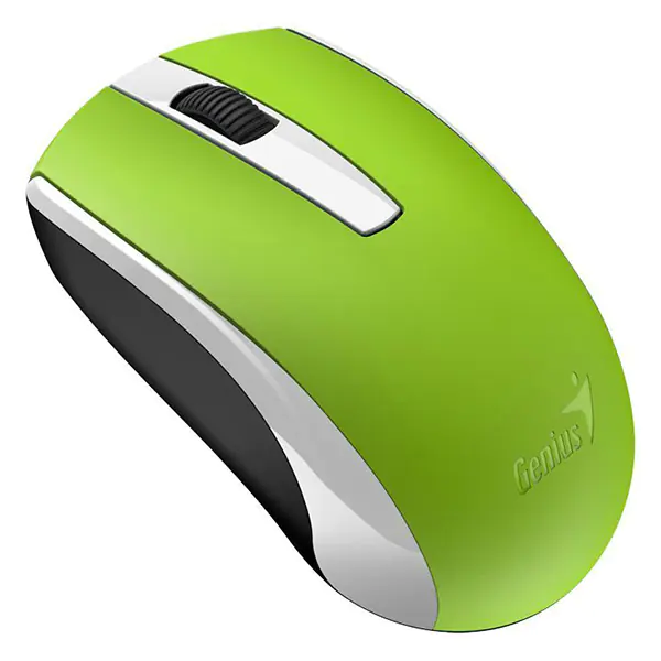 ⁨Genius Mouse Eco-8100, 1600DPI, 2.4 GHz, optical, 3 fps, wireless USB, green, built-in rechargeable battery⁩ at Wasserman.eu