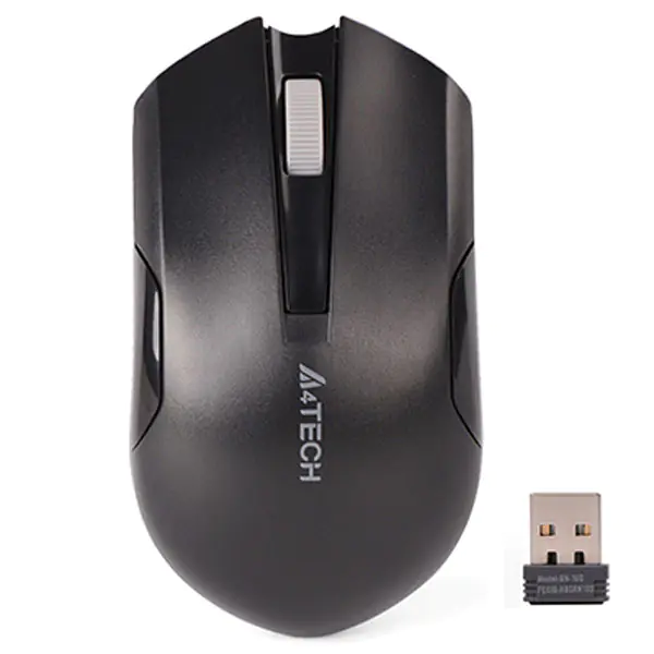 ⁨A4Tech Mouse G3-200NS, 1000DPI, 2.4 [GHz], optical, 3 kl., wireless, black, 1 pc AA, classic, V-Track⁩ at Wasserman.eu