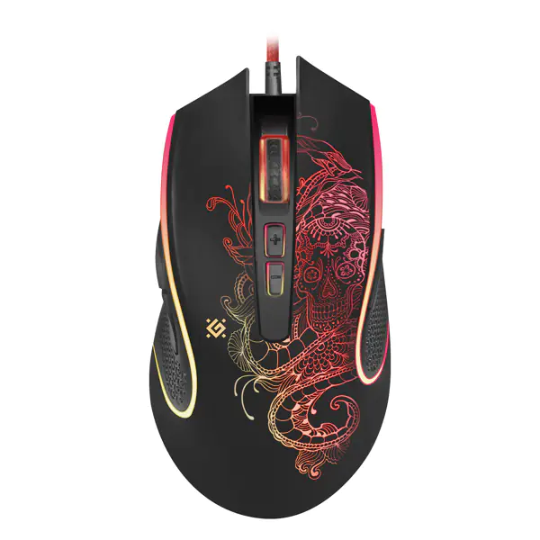 ⁨Defender Mouse Venom GM-640L, 3200DPI, optical, 8kl., wired USB, black, for gaming, backlit⁩ at Wasserman.eu