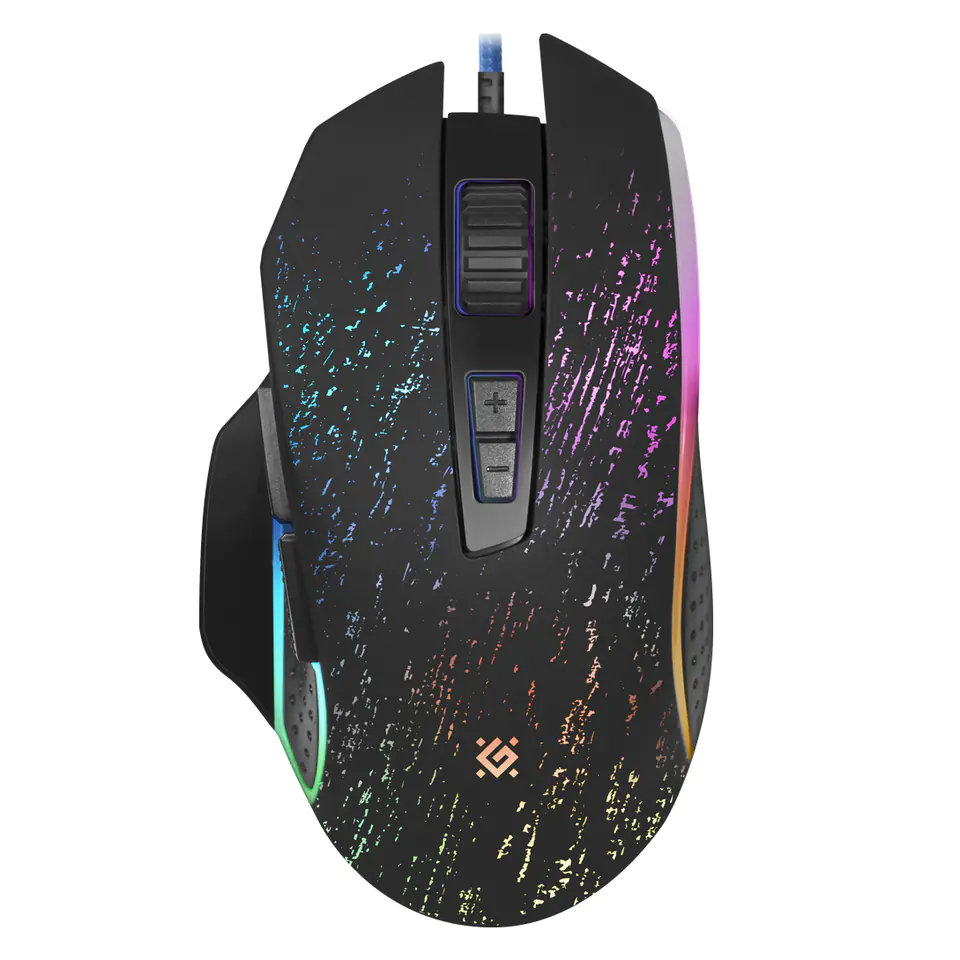 ⁨Defender Mouse Syberia GM-680L, 3200DPI, optical, 7 kl., wired USB, black, gaming, RGB⁩ at Wasserman.eu