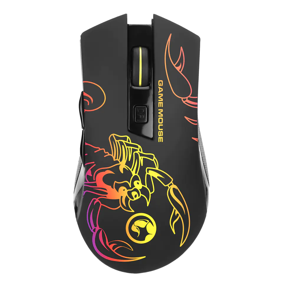 ⁨Marvo M209 Mouse, 6400DPI, optical, 6 kl., wired USB, black, gaming, backlit⁩ at Wasserman.eu