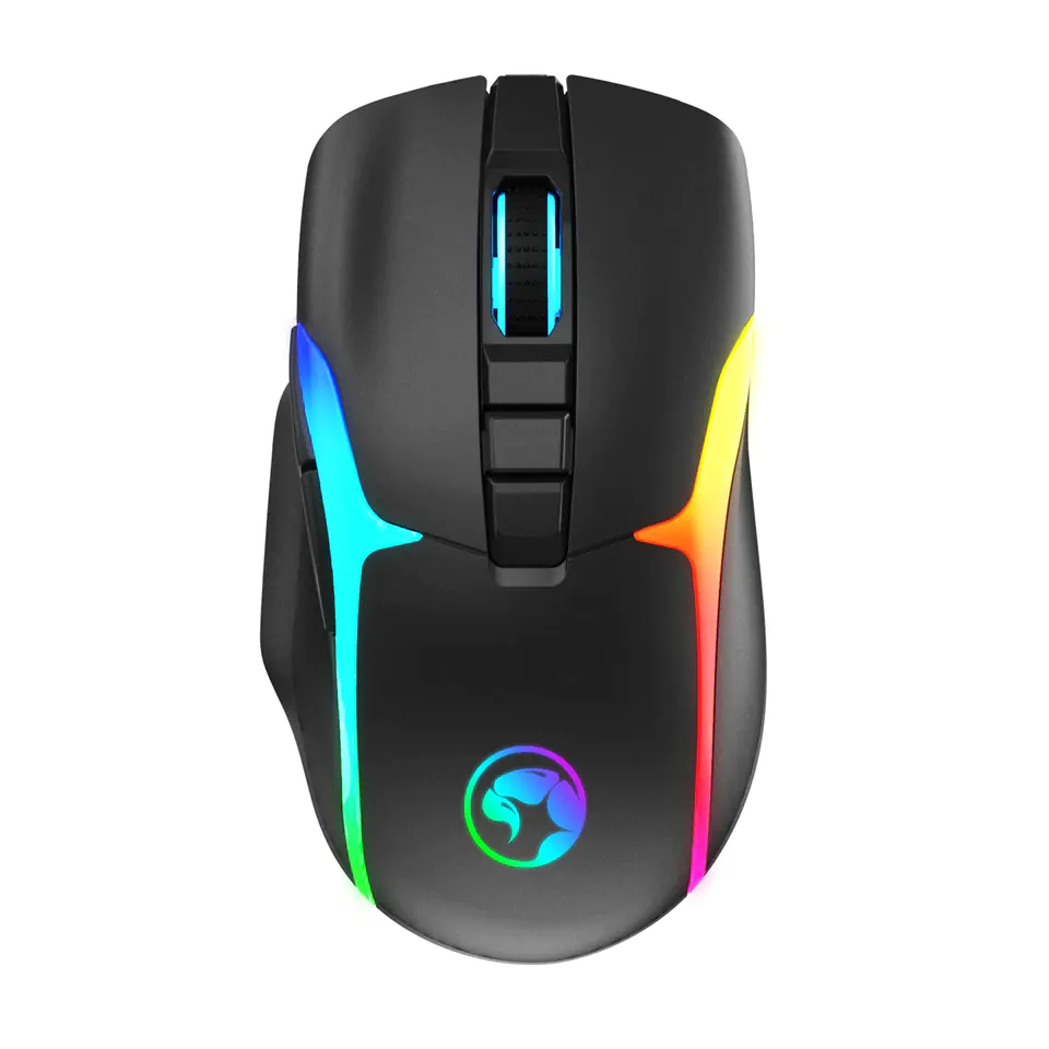 ⁨Marvo Mouse M729W, 4800DPI, 2.4 [GHz], optical, 7 kl., wireless, black, 1 pc built-in battery, gaming, backlit⁩ at Wasserman.eu