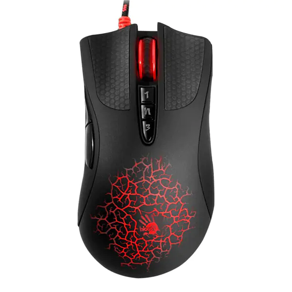 ⁨A4Tech Bloody Mouse A90A Blazing, 6200DPI, optical, 8kl., wired USB, black, for gaming, V-Track, CORE3⁩ at Wasserman.eu