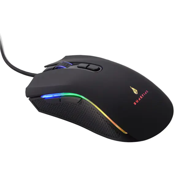 ⁨Surefire Hawk Claw Gaming Mouse, 6400DPI, Optical, 7 Kl., USB Wired, Black, For Gamers, RGB⁩ at Wasserman.eu
