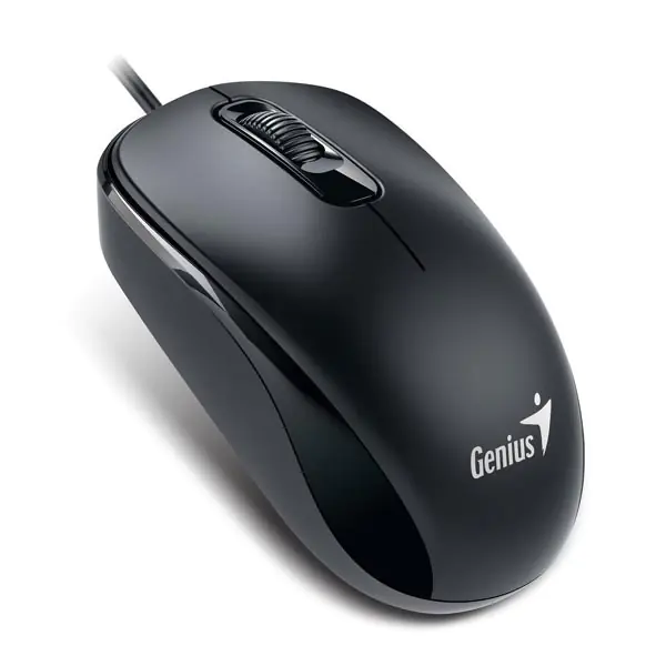 ⁨Mysz przewodowa, Genius DX-110, czarna, optyczna, 1000DPI, USB⁩ w sklepie Wasserman.eu