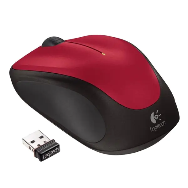 ⁨Mysz bezprzewodowa, Logitech M235, czerwona, optyczna, 1000DPI⁩ w sklepie Wasserman.eu