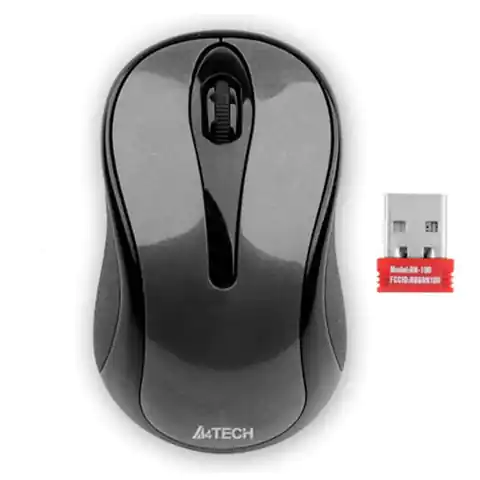 ⁨A4Tech Mouse G3-280N, 1000DPI, 2.4 GHz, optical, 3 kl., wireless, black, 1 pc AA, classic, V-Track⁩ at Wasserman.eu