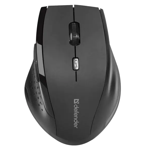 ⁨Defender Mouse Accura MM-365, 1600DPI, 2.4 [GHz], optical, 6 kl., wireless, black, 2 pcs AAA, nano receiver⁩ at Wasserman.eu