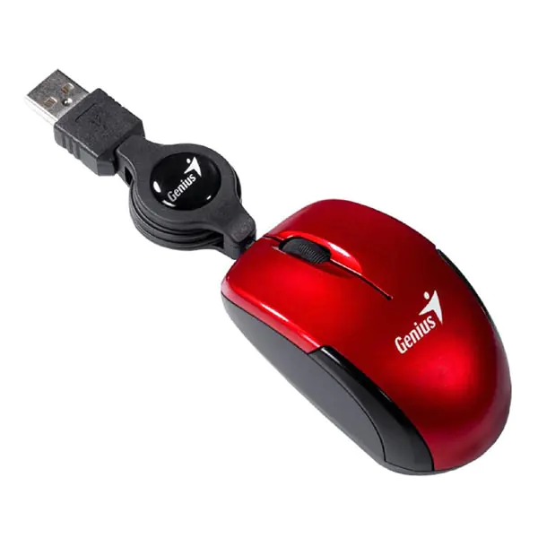 ⁨Genius Mouse Micro Traveler V2, 1200DPI, Optical, 3 Kl., USB Wired, Micro⁩ at Wasserman.eu